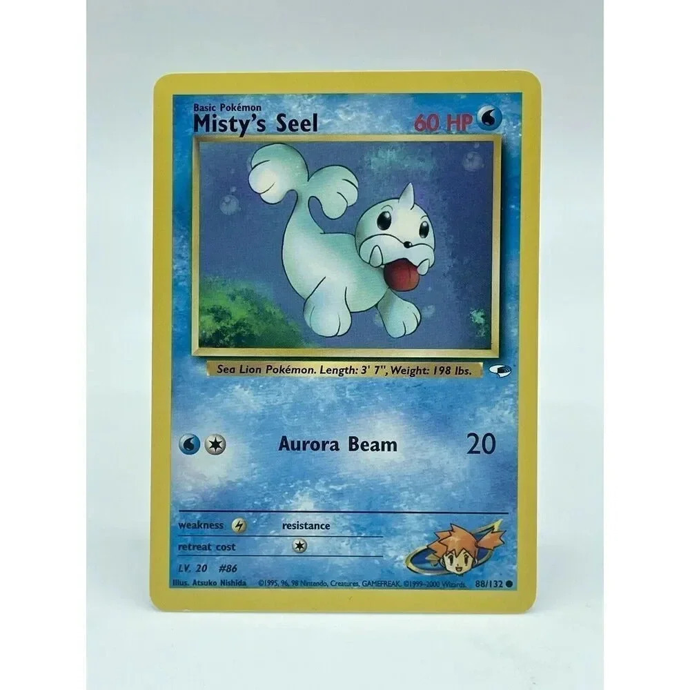 Misty's Seel 88/132 Gym Heroes Pokemon TCG WOTC Non Holo Vintage 2000 NM